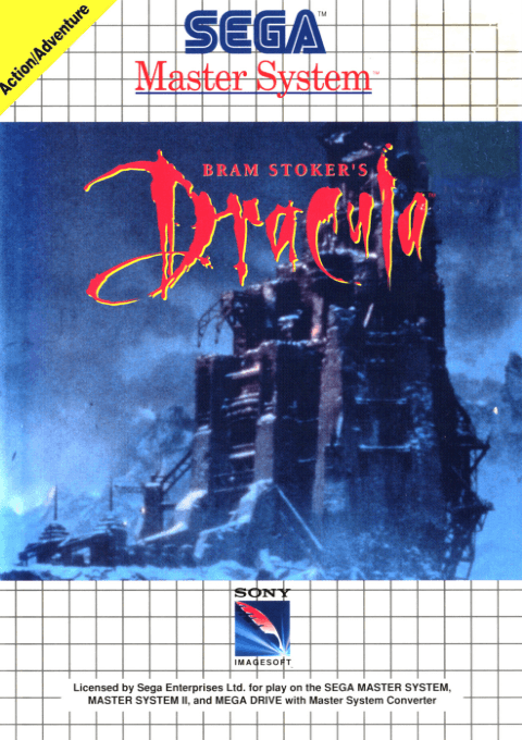 Bram Stoker's Dracula box art for Sega Master System